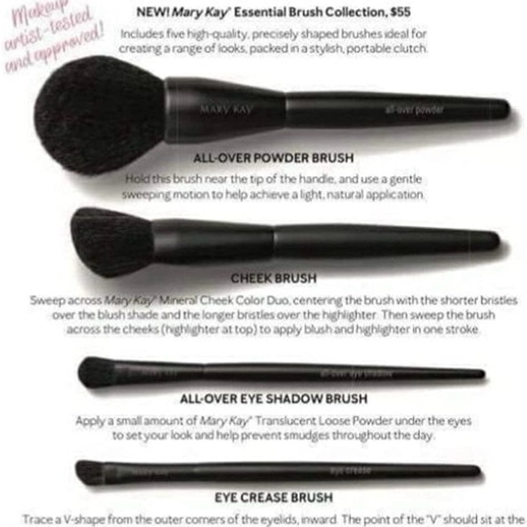 Mary Kay Essential Makeup Brush Collection ✨NWT✨ - Picture 2 of 5